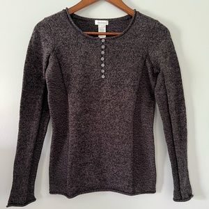 Sundance NWOT Homestead Henley Cotton Silk Blend Sweater Size XS